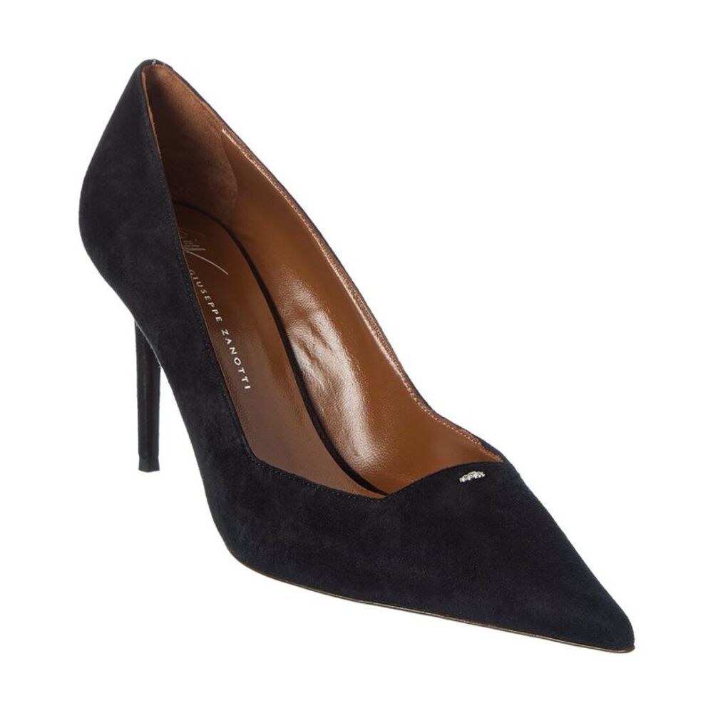 Giuseppe Zanotti Raquel 85 Suede Pump, Black